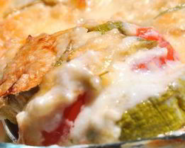 Запеканка из кабачков с помидорами