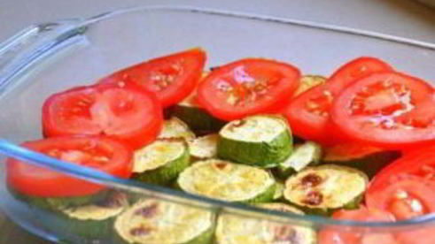 запеканка из кабачков с помидорами