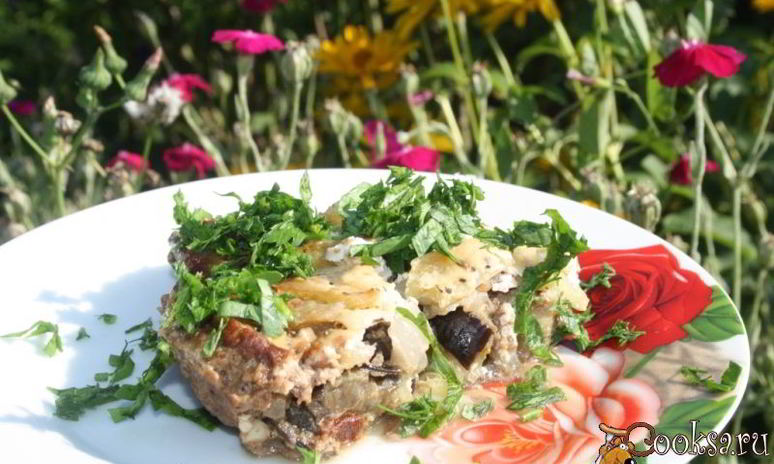 Рецепт запеканки из овощей и фарша