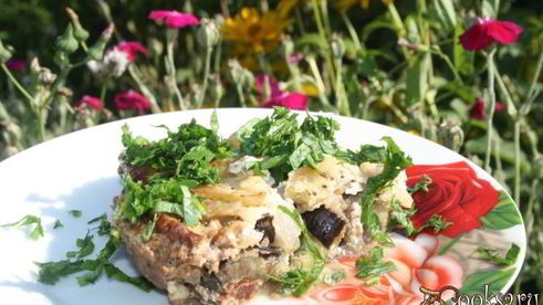 запеканка из овощей и фарша