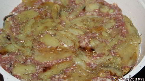 запеканка из овощей и фарша