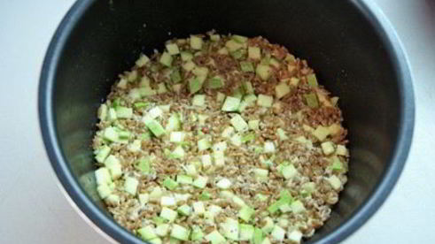 запеканка из полбы с кабачком для мультиварки