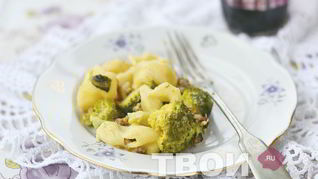 Запеканка из сырых макарон