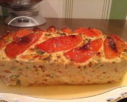 Запеканка из телятины и индейки с помидорами