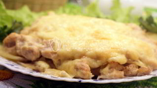 Запеканка картофельная с курицей