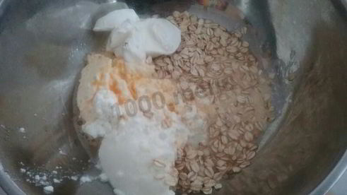 запеканка овсяно-творожная с мандаринами и шоколадом