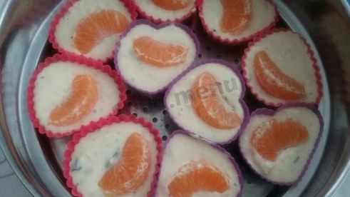 запеканка овсяно-творожная с мандаринами и шоколадом