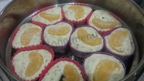 запеканка овсяно-творожная с мандаринами и шоколадом