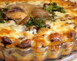 Запеканка по-деревенски с сердечками