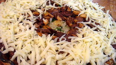 запеканка по-деревенски с сердечками