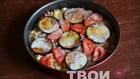 запеканка с баклажанами