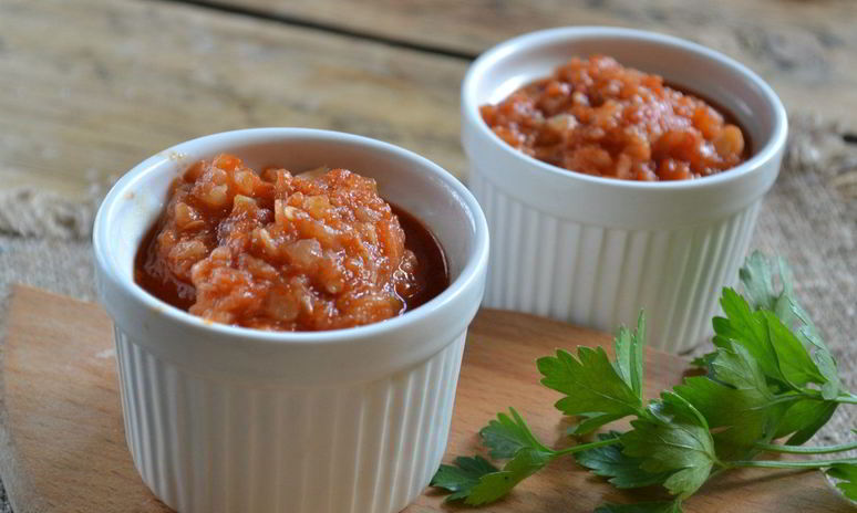 Рецепт аджики из кабачков с помидорами