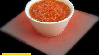 Аджика из помидор с болгарским перцем, кинзой и орехами