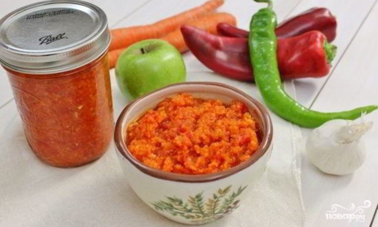 Рецепт аджики из помидорчиков на зиму