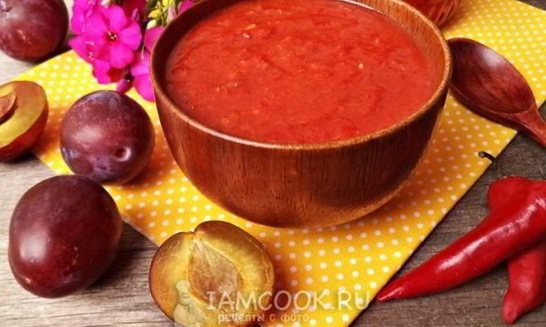 Рецепт аджики из слив на зиму