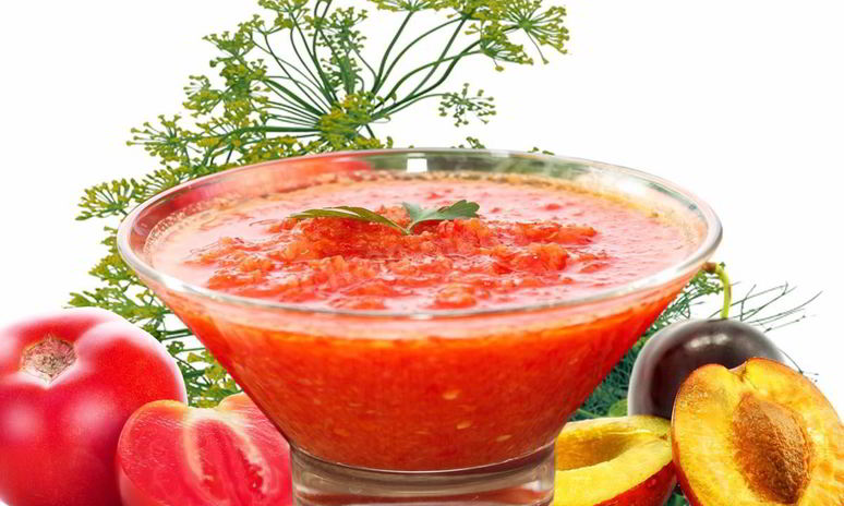 Рецепт аджики из слив с яблоками