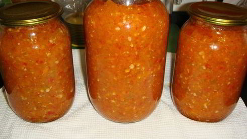 аджика с яблоками