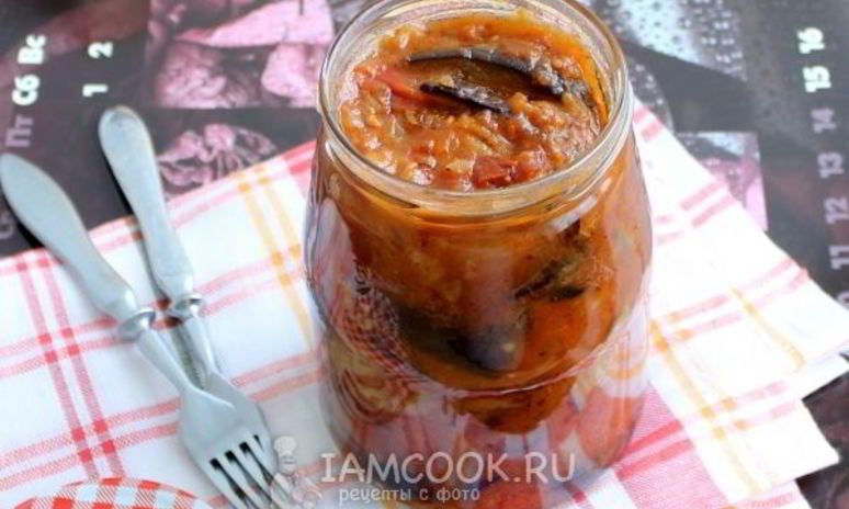 Рецепт баклажанов в аджике на зиму