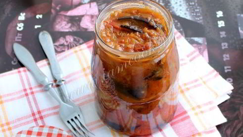 баклажаны в аджике на зиму