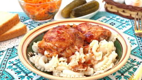 куриные бедрышки запеченные с аджикой