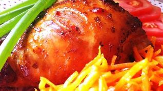 Курица с медом и аджикой