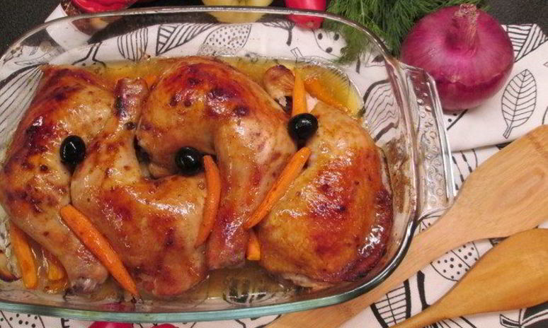 Рецепт курочки-гриля под маринадом из аджики