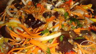 Баклажаны по-корейски на зиму