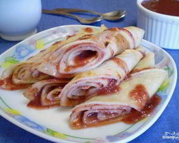 Блинчики с джемом