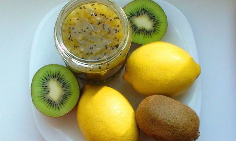 Рецепт джема из киви и лимонов с кардамоном
