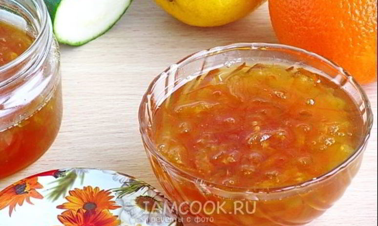 Рецепт джема из лимона, апельсина и цуккини