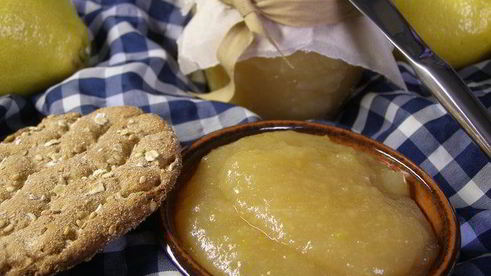 лимонный джем с яблоками и куантро