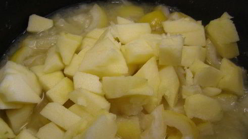 лимонный джем с яблоками и куантро