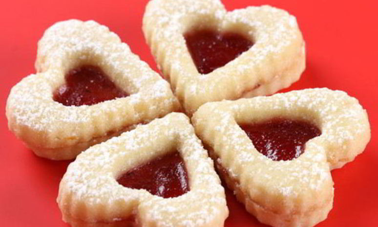 Рецепт сердечек с начинкой из джема