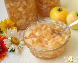 Яблочный джем с карамелью