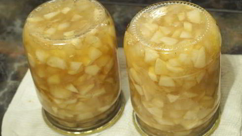 яблочный джем с карамелью