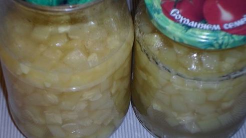 кабачки с ананасовым соком на зиму