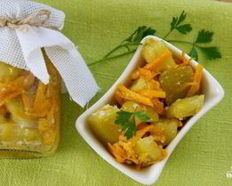 Кабачки с морковкой на зиму