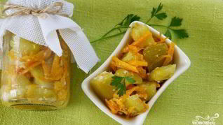 Кабачки с морковкой на зиму
