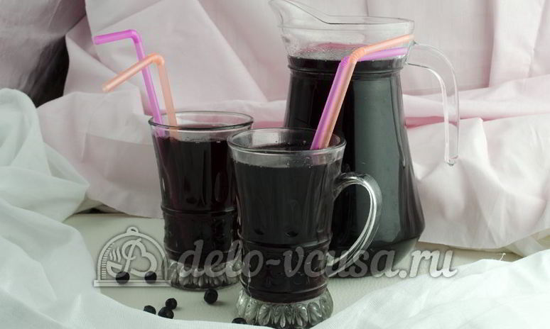 Рецепт компота из черники