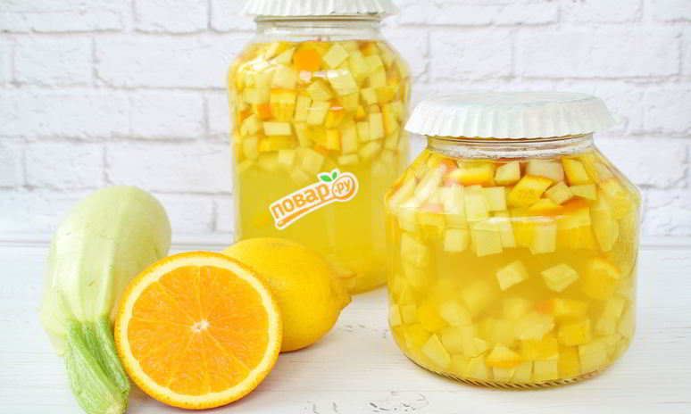 Рецепт компота из кабачков