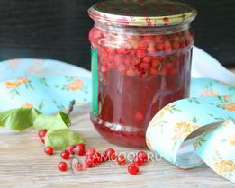 Компот из красной смородины на зиму