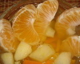 Компот из мандаринов и яблок