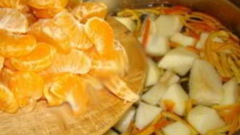 компот из мандаринов и яблок