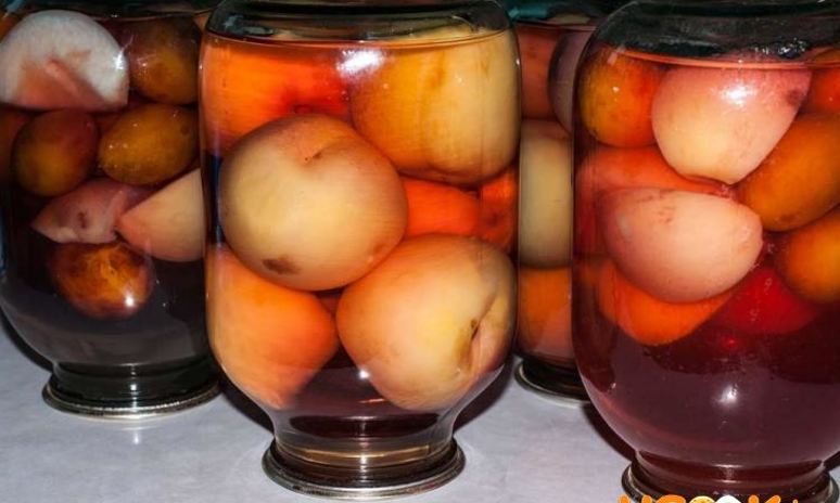 Рецепт компота из персиков на зиму