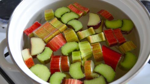 компот из ревеня с имбирем и лимоном