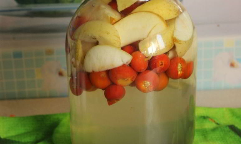 Рецепт компота из шиповника и яблок на зиму