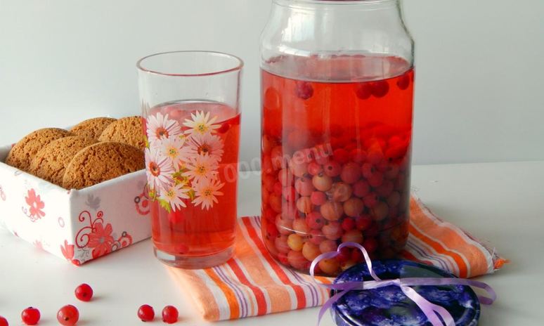 Рецепт компота из смородины и крыжовника на зиму