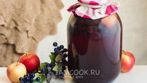 компот из терна и яблок на зиму