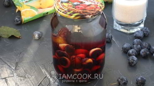 компот из терна на зиму без стерилизации