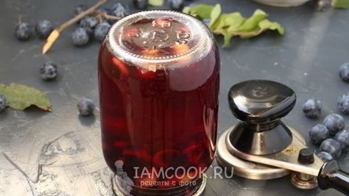 компот из терна на зиму без стерилизации